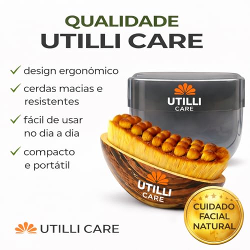 Escova Facial para Drenagem Linfática e lifting Facial - Massageador de Contorno, Estímulo de Circulação e Redução de Inchaço - Cerdas Ultra Macias
