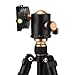 GkGk G11 Panoramic Tripod Head, Portable 360 Degrees Bottom Rotation Aluminum Alloy Pan Head with Panorama Scale and Quickly Release Plate For Tripod, DSLR Cameras, Max Load Up to 5 Kilograms