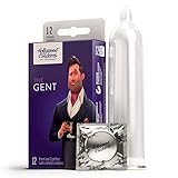 Hollywood Condoms, Premium Ultra-Thin Lubricated, Natural Latex Condom, Rubbers with a Snug, Comfortable Fit for Enhanced Sensitivity and Pleasure for him & her - Get Your Gent - 12 Pack