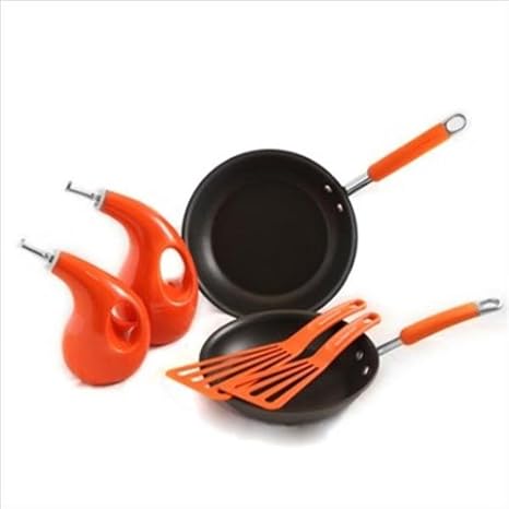 Rachael Ray RRHASKIL-B 9-Pc Sartenes, AOVE & Tool Set - Hard