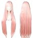 Linfairy Anime Cosplay Pink long Princess Wig Halloween Costume Wig for Women 100cm