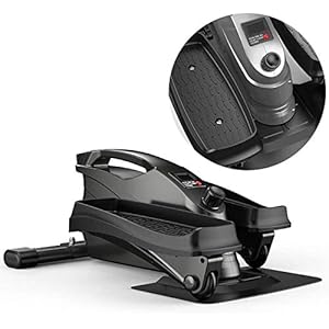 WNN-URG Elliptical Machine Cross Trainer Elliptical Stride Trainer Pedal Exerciser – Home Exercise Equipment With Built In Display, Easy Assemble, Stepless Resistance Adjustment for Under Desk Legs Us