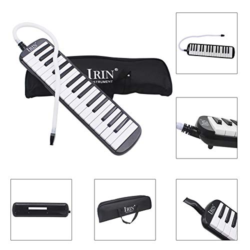 Afco 32 Key Piano Melodica Mouth Organ Accordion Kids Adult Music Instrument Black