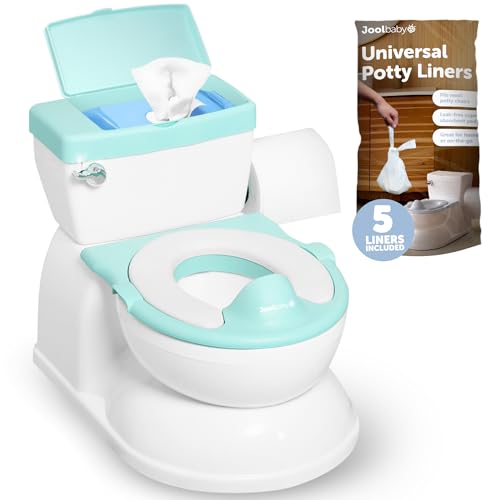 Real Feel Potty with Wipes Storage, Transition Seat & Disposable Liners