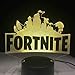 Fort-nite Game Logo 3D LED Lamp Light RGBW Changeable Mood Lamp 7 Colors Light Base Cool Night Light for Birthday Holiday Gift