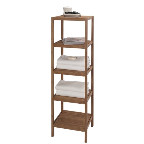 CreativeWare 5-Shelf Bamboo Tower