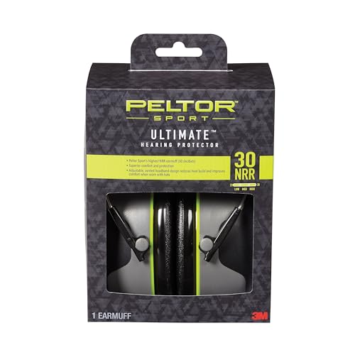Peltor Sport Ultimativer Gehörschutz, Rauschunterdrückung (NRR) 30 dB, leichtes Design für Komfort und längeres Tragen, Sports höchste geräuschreduzie