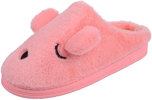 UIESUN Unisex Cute Dog Men Womens Slipper Shoes Bedroom Indoor House Slipper Pink 36/37