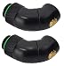 Bitspower G 1/4" Matte Black Dual Rotary 90 Degree IG 1/4" Adapter 2 Pack primary