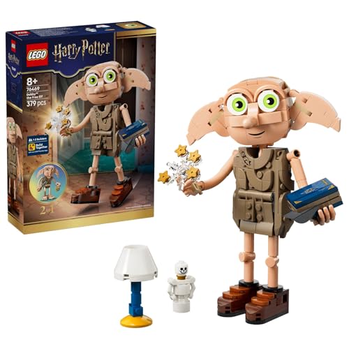 Harry Potter Dobby l’Elfe Libre - Jouet - Maquette se Transformant en Figurine de Kreattur - Décoration de Chambre d'enfant DIY - Cadeau pour Fille, Garçon ou Fan dès 8 Ans 76469