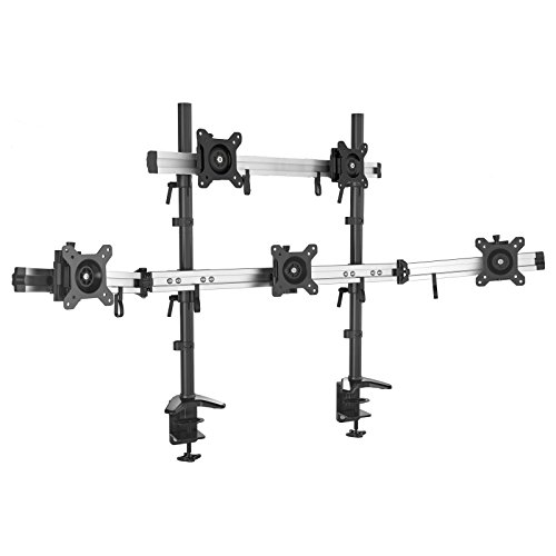 HFTEK 5-Fach-Monitorarm - Tischhalterung für 5 Bildschirme von 15 – 27 Zoll mit VESA 75/100 (MP235C-N)