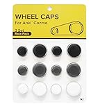 Cozmo Collector's Edition Wheel Caps Accessories, Add Vibrant Color and Character to your Robot, Race Pack: Black, Silver, White by IKR Compatible with Anki Cozmo