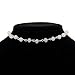 JaneDream White Black Acrylic Beads Choker Necklace Gold Silver Plated Chain