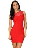 Simplicity Women's Lace Top Mini Dress with Textured Waves
