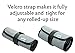 Roll Up Pencil Case – Resistant Canvas Pencil Wrap for 36 Pencils with Velcro Strap