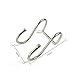 ShineMe Premium 2 Pack Dual S Shaped Hooks Stainless Steel Home Office Bath Coat Caps Towel Hanger, Kitchen Spoon Pan Pot Holder Rack for Door Shelf Storage Organizer (2 Pack)