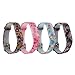Baaletc Cute Replacement Accessory Band/Wristband Bracelet Strap for Fitbit Flex 2 Fitness Tracker, One Size (Rose, Sakura, Blue Floral, China Rose)