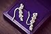 Chicinside Sweep up CZ Crystal Ear Wrap Pin Ear Cuffs Climbers Hook Earrings (silver-plated-base)