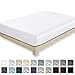 California Design Den White Fitted Sheet Full Size, 100% Cotton 400 Thread Count Sateen, Deep Pocket, Durable, Better Than Egyptian Quality Fitted Sheet Only (Full, White)