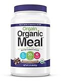 Orgain Organic Plant Based Meal Powder, Creamy Chocolate Fudge, 2.01 Pound, 1 Count