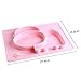 iSolem Baby Silicone Placemat, Non-Slip Toddlers Food Feeding Mat for Children, Kids, Infant, Kitchen Dining Table -Perfect Highchair Trays for Travel - Pink Cow