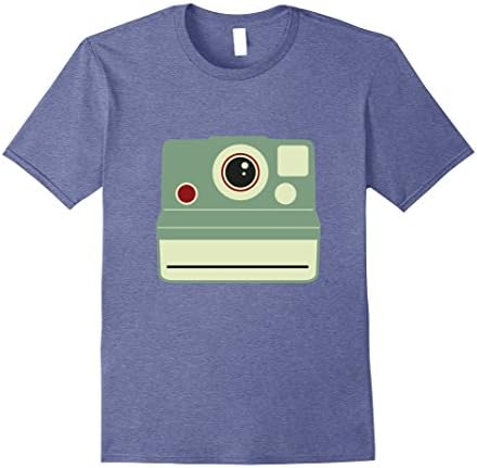 Mens Hipster Camera Shirt 35 mm Film Vintage Retro Old School 3XL Heather Blue