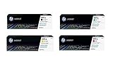 HP 201A BCYM Original LaserJet Toner Cartridge Set - Black, Cyan, Yellow, Magenta (CF400A, CF401A, CF402A, CF403A) - for LaserJet M277dn/M277dw Pro M252dn/M252dw Sealed in Retail Packaging