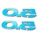 5.0 Liter Chrome Fender Emblems Ford Mustang F150 - Pair