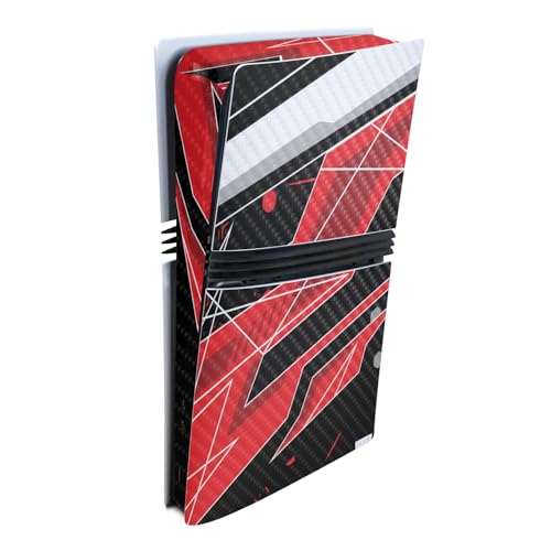 Carbon Fiber Gaming Skin Compatible with Sony PlayStation 5 PS5 Pro Console - R…