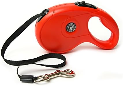 Retractable Dog Leash - Training Lead - Long 16 ft Strong Dog Walking Leash with One Button Brake &amp; Lock Best for Medium Large Dogs - Strong and Durable Ribbon Tape, Tangle Free