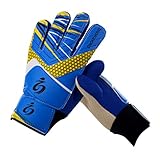 Goalkeeper Goalie Soccer Gloves - Kids & Youth Football Goal Keeper Gloves with Embossed Anti-Slip Latex Palm and Soft PU Hand Back