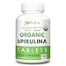 Raw Organic Spirulina Tablets | Natural & Certified 100% Organic (USDA, EU) USP Verified | Vitamin-Packed, Phytonutrient Rich Superfood | Non-GMO, Gluten Free | Vegan, Kosher, Halal