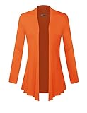 Hybrid & Company Super Comfy Womens Kimono Open Front Drape Cardigan Made In USA