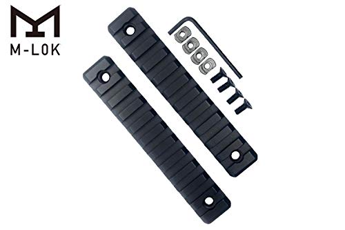 GOTICAL 11 Slots M-LOK Rail Section for M Lok Handguard Eleven Slots Rail Picatinny Rail Set of 2 Pieces