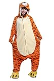Japsom Unisex-adult Hooded Tiger Halloween Party Fancy Dress Costume XL