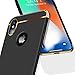 VANMASS iPhone X Case, 3-in-1 Durable Phone Case Thick Hard Plastic iPhone 10 Case with Anti-Scratch, Anti-Fingerprint and Detachable Frame for Apple iPhone X-Black