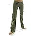 Molecule Women's Himalayan Hipsters Low Rise Flared Green Cargo Pants | USA 2/S (Tag M) Field Green