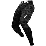 DRSKIN 1, 2 or 3 Pack Menâ€™s Compression Pants Dry Cool Sports Baselayer Running Workout Active Tights Leggings Yoga (L, DMBB04) Black