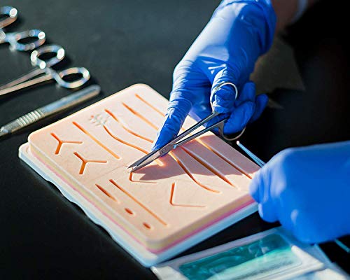 Suture Kit Practice Pad Kit with Tools and Accessories- Educational and Demonstration Purpose only