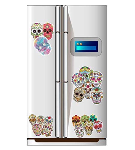 ZYTC Sugar Skull Stickers Colored Cartoon Graffiti Laptop Stickers Decal for Luggage Skateboard Helmet Car Motorcycle Bike (50 Pack)
