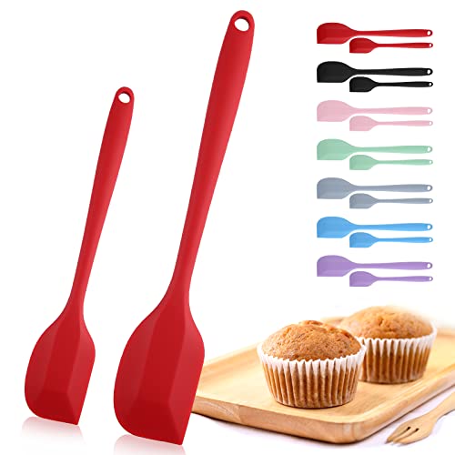 Silicone Spatula, 2 Pcs Spatulas Silicone Heat Resistant, Baking