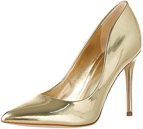guess gold high heels