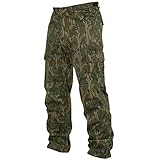 Mossy Oak Cotton Mill 2.0 Camo Hunting Pants for Men Camouflage Clothes, Large, Greenleaf