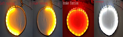 New 49" Auto Tailgate LED Light Bar Red Yellow White Reverse Stop Running Brake Turn Signal 48Red 48pcYellow &24pcs white LED,2 Year Limited Warranty