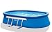 Intex 18ft X 10ft X 42in Oval Frame Pool Set with Filter Pump, Ladder, Ground Cloth & Pool Cover