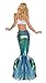 Party King Women's Under The Sea Mermaid Costume, Turquoise/White, Small