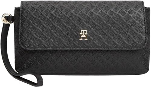 Damen Pouch Tasche Icon Daily magnetischer Klappverschluss, Schwarz (Black), Einheitsgröße