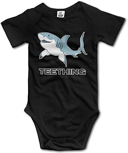 Teething Shark Infant T Unisex Boys Girls Sleepwear Baby Onesies Outfits