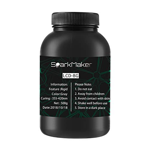 SparkMaker Low-Cost 3D SLA Resin for 3D Printing UV-Curing Resin 355-420 nm(500g)