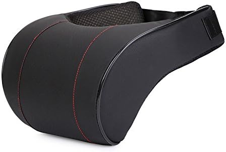 AUTOYOUTH Car Headrest Neck Pillow PU Leather Auto Car Neck Rest Cushion Thick Memory Foam Neck Support for Car Seat Headrest 1PC